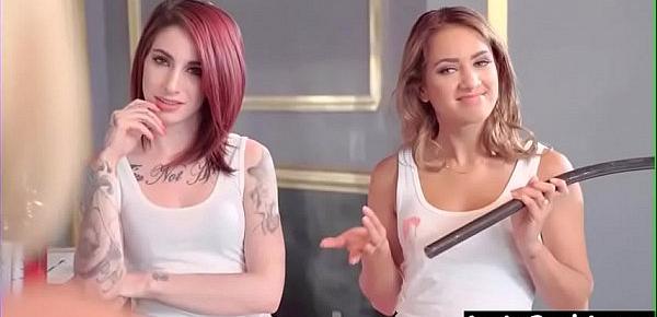  Hot Lesbian (Krissy Lynn & Sheena Rose & Uma Jolie& Get Sex Toys Punish By Mean Lesbo vi